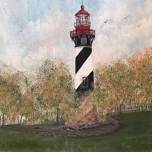 LYNN SHARKEY Oil Paintings On Canvas (2), Autograph on back of one. NWOT